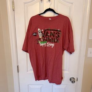 Vans Holiday Tee Shirt. Men’s SZ XXL.